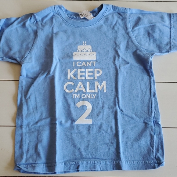 "I Can't Keep Calm I'm Only 2" t-shirt size 3 - Picture 1 of 2